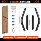 Rain Guards Fit for 1999-2016 Ford F250 F350 F450 F550 Super Duty SuperCrew Cab, Tape-On Side Window Deflector Durable Sun Rain Guard Black 4 PCS