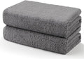 Car Drying Towels, 2 Pack Professional Microfiber Towels for Cars, Scratch-Free, Highly Absorbent Drying Towel for Cars, SUVs, RVs, Trucks, and Boats, 35 x 25 inch, Grey