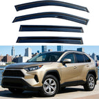 Tape On Rain Guards Window Visors for Toyota RAV4 2019 2020 2021 2022 2023 2024 2025,Window Wind Deflectors Vent Visors Shades Rainproof,Car Accessories-4pcs