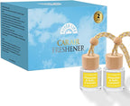 Car Air Freshener Diffuser 2 Pack Hanging Pistachio Salty Caramel Car Air Freshener for Women 45+ days Long Lasting Fragrance Made in USA (P62)
