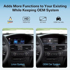 8.8" 1080P HD CarPlay & Android Auto Touchscreen for BMW 3s/5s CCC System | Fits 3s E90-93 & 5s E60/E61 (2003-2008),Plug & Play, Supports Rear Camera, MirrorLink, Bluetooth, Voice & OEM Controls
