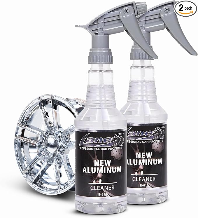 LANE'S New Aluminum Car Wheel Cleaner and Brightener | 16oz (Pack of 2) | Acid Rim Cleaner, Shines & Eliminates Hard Scrubbing | Brake Dust, Oxidation & Rust Remover for Cars, SUVs, Trucks, and More