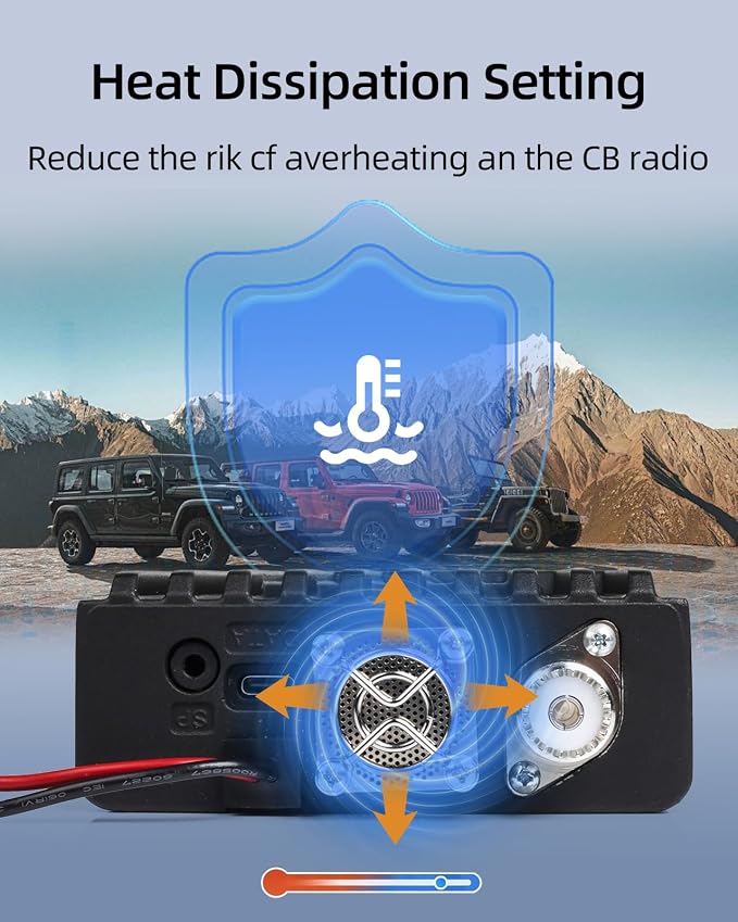 KSUN Mobile Transceiver Radio for Vehicle Truck with Cigarette Lighter Plug Dual Band VHF/UHF Mini Car Radio Long Range CB Two Way Radio for Driver Off Road,UV5200D
