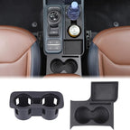 Center Console Cup Holder Organizer Kit Compatible with Ford Maverick 2022+ | Front Seat Armrest Storage Box Dual Cup Holder Coaster Insert Tray Drink Holder Interior Accessories for Maverick 2022-2026
