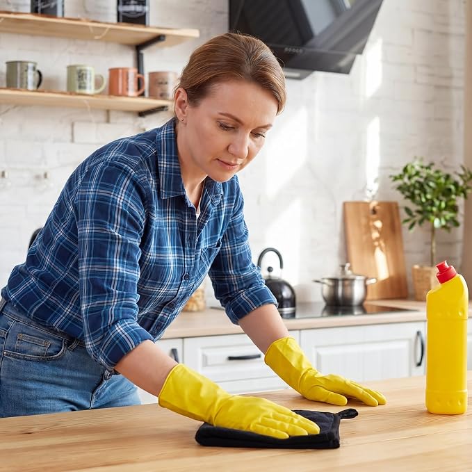 60 Pcs Microfiber Towels: 16"x16" Microfiber Drying Towels Bulk Micro Fiber Car Cleaning Cloth for Cars Drying Washing Polishing Cleaning Household Supplies (Black,Yellow)