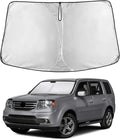 Windshield Sunshade Compatible for Honda Pilot 2009-2013 2014 2015, Sun Visor for Front Windshield & Window Sun Shade Cover, UV Heat Blocker & Protector, Car Accessories