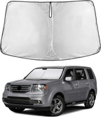 Windshield Sunshade Compatible for Honda Pilot 2009-2013 2014 2015, Sun Visor for Front Windshield & Window Sun Shade Cover, UV Heat Blocker & Protector, Car Accessories