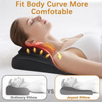Back Massager with Heat, Shiatsu Chair Cushion for Lower Back | Upper & Lower Back 2-Level Heat, 16 Nodes Bidirectional Deep Kneading, Removable Washable Cover, Universal Fit for Mom, Dad