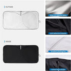 Windshield Sun Shades Custom Fit for Toyota Camry 2007-2017- Sunshade for Front Window Cover - Double Layer Heat Shield Sun Visor Cool Car Accessory