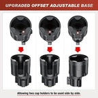 Cup Holder Expander for Car,Upgraded Car Cup Holder Expander Adapter with Offset Adjustable Base, Fit Most Large Bottles and Mugs-Yeti Ramblers 14/24/36/46oz, Hydro Flasks 32/40oz