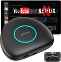 Magic AI Box, Wireless CarPlay Adapter with 4G LTE | GPS | Full Android OS | OBD II, Wireless CarPlay Box Enjoy Video & Music Apps, Navigation, AI Voice, Plug & Play for Factory Wired CarPlay