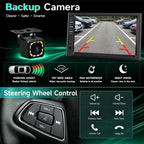Car Stereo Double Din Radio with Bluetooth, Car Radio Touchscreen 7 Inch MP5 Player Car Stereo with Backup Camera Bluetooth, Mirror Link, FM/SWC/USB/SD/AUX, Car Audio Receivers with Subwoofer