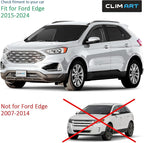 in-Channel Incredibly Durable Rain Guards for Ford Edge 2015-2024, Original Window Deflectors, Vent Window Visors, Vent Deflector, 4 pcs. - 615076
