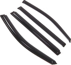 WD2-785 Dark Smoke 4 Pcs Set Window Visor (Outside Mount) Deflector Rain Guard Compatible with 2015-2016 GMC Yukon XL