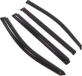 WD2-785B Dark Smoke 4 Pcs Set Window Visor (Outside Mount) Deflector Rain Guard Compatible with 2017-2018 GMC Yukon XL