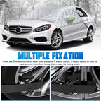 6 Layers Windshield Snow Cover Universal Midsize Sedan/Compact SUV Protection Hail & Snow Shield | Scratch-Free Hooks + Reflective Strips + Mirror Covers