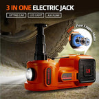 Car Jack Electric Hydraulic Jack 5Ton 155-450mm 3in1 Lift Inflator LED Light 12V Portable Outdoor Home Emergency Tire Change Roadside Rescue Tool