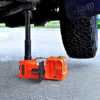 Electric Car Jack 5Ton 12V Kit Hydraulic (Lifting Range: 6.1~17.7 inch) with Inflator Electric Jack for Car SUV Sedan MPV Change Tires Garage Repair Emergency Kit