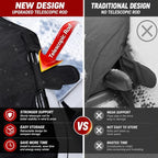 Windshield Cover for Ice and Snow Front Fit for Vans Windshield Snow Cover Windshield Protector Winter Car Accessories 600D Oxford Fabric Black 67"x56"