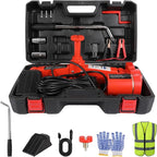 Premium 10 in 1 Electric Scissor Jack Enhanced Safety 3 Ton Car Jack Kit Automatic 12V Tire Repair Kit for Sedans SUV Tire Replacement