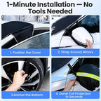 Snow Cover for car Windshield,[Heavy Winter Protection] Anti Snow, Ice, Frost and Water, [Military-Grade Protection] Universal Fit for All Cars, SUVs, and Trucks-Large