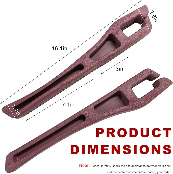 2 PCS Car Seat Gap Filler Organizer, No Drop Vehicle Seam Plug Organizer with Storage Slot, Multifunctional Console Side Gap Filler for Most Vehicles, Car Accessories (Red)