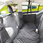 X-Large Dog Car Hammock, 100% Waterproof with Mesh Window, Scratch Prevent Anti-Slip Car Seat Covers for Back Seat