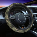 Camo Bigfoot Camo Green Hunting Steering Wheel Cover Car Accessories Cute for Women Girls Girly Universal 15 Inch Neoprene Auto Interior Decor Anti Slip Car Truck Protector
