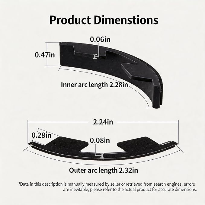Car Cup Holder Insert 6 Pack, Curved Leaf Cup Holder Expander Anti Slip Pad, Silicone Car Cup Holder for Reducing Vibration and Noise, Fits Round Cup Holders for Most Cars Trucks SUVs
