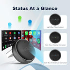Wireless CarPlay & Android Auto Adapter - Mini Ultra 3 Convert OEM Wired to Wireless Dongle for iPhone & Android 11+, USB-A/Type-C Plug & Play, Fast Connection, Online Upgrade