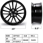 New 19" x 8'' Alloy Replacement Wheel Rim Compatible with Toyota Camry XSE 2018 2019 2020, Direct Fit, OEM Design Replacement Rim