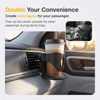 Car Cup Holder, Stable Cup Holder Expander for Car Air Vents, Car Ashtray Holder, Suitable for Sedans SUVs Trucks with Horizontal Blade Vents (Black)