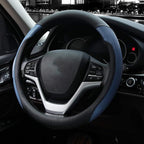 Steering Wheel Cover with Microfiber Leather for Car Truck SUV 15 inch (Blue)