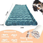 Dog Car Seat Cover for Back Seat, Blue Flannel Pet Bed Mat, Non-Slip Waterproof Bottom, Washable Dog Bed & Seat Protector for Cars SUVs Trucks, Fits Backseat Extenders, 59.1 x 23 Inches
