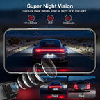 4K+2.5K Dash Cam Front and Rear, Built-in GPS, 5.8G WiFi, Free 64GB Card Included, Dash Camera for Cars, 2-Channel Car Camera,3.16'' IPS Screen,G-Sensor,WDR&HDR,24H Parking Monitor,Max 256GB