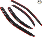 in-Channel Window Vent Visors Rain Guards Compatible with Ford Contour 1995-2000 | Side Window Wind Deflectors Rain Shields | Smoke Tinted, 4 Pcs Set, DGWV-140i
