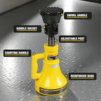 5 Ton Professional Car Support Screw Jack for House Construction Bridge Stabilization, Yellow (10,000 LBs)