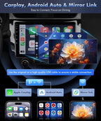 VQU 8Core Car Radio for Nissan Sentra 2013 to 2019 Stereo Apple Carplay Android Auto, 10.1" IPS Touch Screen for Sentra GPS Navi FM RDS DSP BT 5G WiFi SWC Camera, Fit BO.SE & Large Screen, 4G+64G