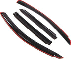 in-Channel Window Vent Visors Rain Guards Compatible with Chrysler Pacifica 2004-2008 | Side Window Wind Deflectors Rain Shields | Smoke Tinted, 4 Pcs Set, DGWV-093i