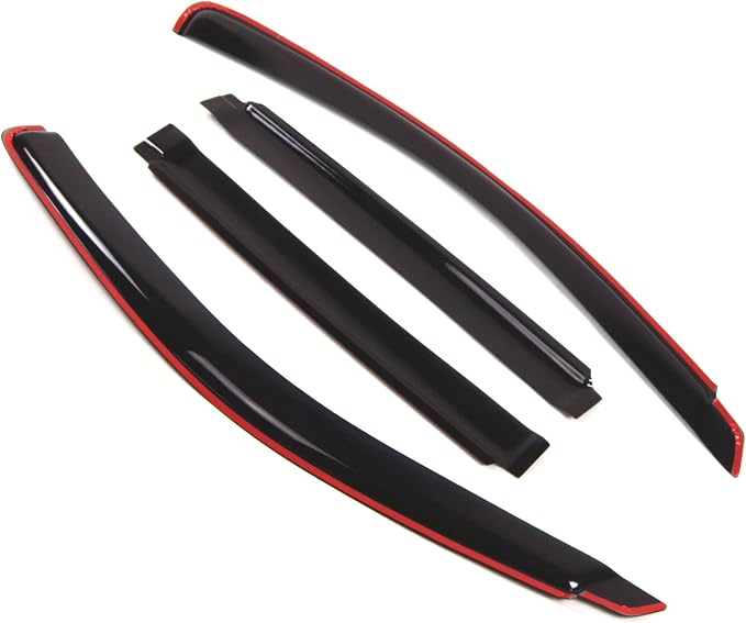 in-Channel Window Vent Visors Rain Guards Compatible with Chrysler Pacifica 2004-2008 | Side Window Wind Deflectors Rain Shields | Smoke Tinted, 4 Pcs Set, DGWV-093i