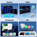 4G+128G Android Car Stereo for Ford Explorer 2005-2010 Car Radio with Wireless Carplay Android Auto 10.1 Inch Touch Screen Mirror Link Backup Camera WiFi GPS FM RDS Bluetooth