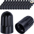 50PCS TPMS Tire Valve Long Stem Caps, Black Plastic Wheel Tire Valve Stem for TR20008 TPMS, Universal Long Stem Caps for Cars, SUV, Trucks, Bikes, Motorcycles, Bicycles