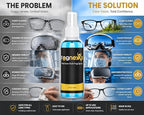 2fl Oz Fognexxa Premium Anti Fog Spray for Glasses, Goggles, VR Headsets & Face Shields, 24 Hour Fog Protection, Safe for Coated Lenses, 400+ Applications, Made in USA