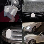 4PCS Bling Car Door Edge Guards Protector, Diamond Auto Side Door Anti-Collision Crash Strip Sticker, Crystals Vehicle Anti-Scratch Bumper Tape, Universal for SUV Truck Pickup (White)