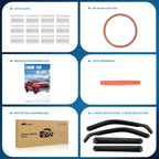 in-Channel Rain Guards for Kicks 2018 2019 2020 2021 2022 2023 2024, Vent Window Visors, Original Window Deflectors-4PCS