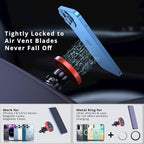 for MagSafe Car Mount Charger iPhone Wireless Car Charger, Stick on Dashboard Magnetic Phone Holder Mount for iPhone 17 Pro Max 16 15 14 Series, 15W Fast Charging, Aluminum Shell