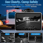 Plug-Play RV Camera System Wireless for Furrion Pre-Wired: 20-Min Easy Install for Trailer Camper - 8" HD 1080P Large Screen See Every Obstacle at a Glance for Campsite Reversing & Drive Monitoring