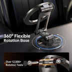 Fits MagSafe Car Mount for Car Dash&Tesla Screen[All-Metal] Magnetic Phone Holder, [Flexible Three-axis]360° Rotation Car Mount Strong Magnets Car Phone Holder for iPhone 17 16 15 14 Pro Max