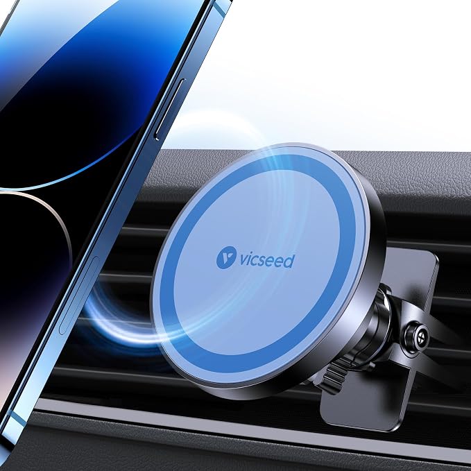 for MagSafe Car Mount [Upgraded Strongest Magnet Power] Magnetic Phone Holder for Car Vent 360 Adjustable Magnetic Car Phone Holder Mount for iPhone 17 Air Pro Max 15 14 13 12 Plus Mini, Blue