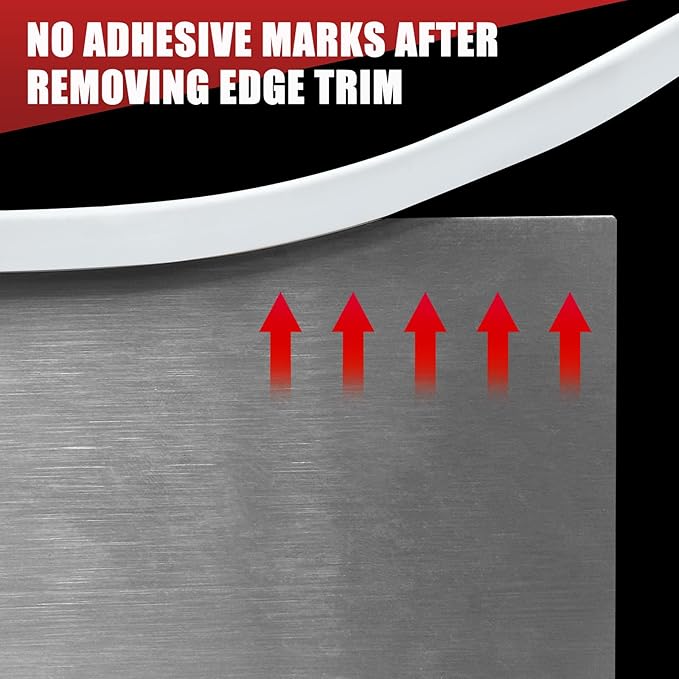Rubber Edge Trim, Flexible Baby Proof Edge Trim for Sharp Edge, 1/8"(3mm) U Channel Edge Protector, Self-Adhesive Edge Guards for Glass, Plywood and Sheet Metal Parts, 10Ft, White, Silicone Material